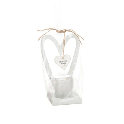 DD Ljushållare trä hjärta ’Lärare/pedagog’ - Pedagog - Ljushållare