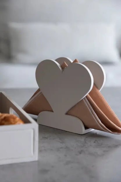 DD Servettställ hjärta - Present