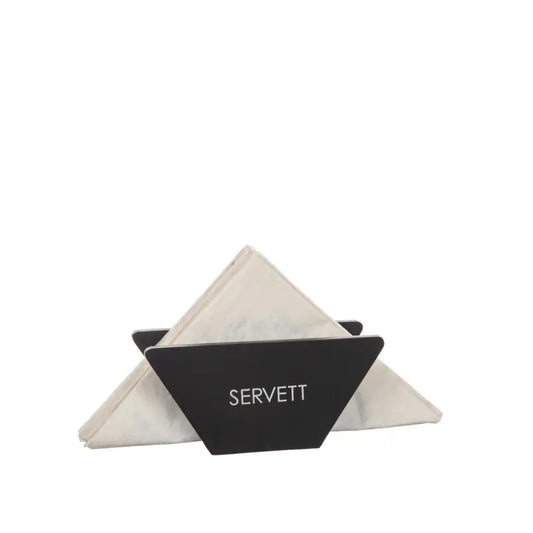 DD Servettställ svart stående - Present
