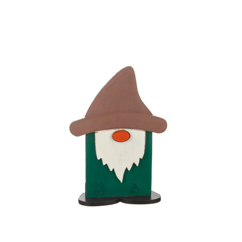 DD Tomte i trä 30 cm - Grön - Jul