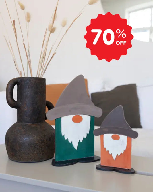 DD Tomte i trä 30 cm - Jul