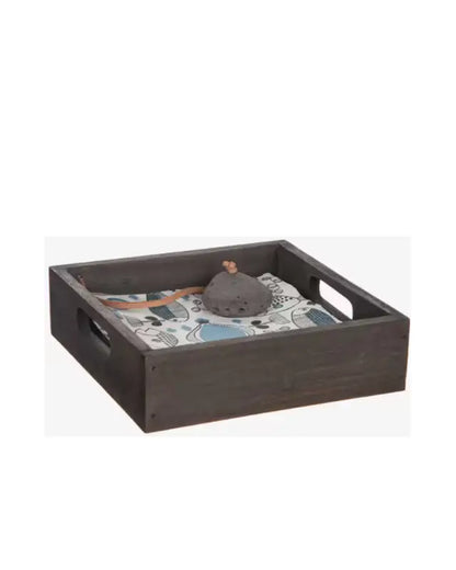 DD Trälåda servett med sten - Servettställ