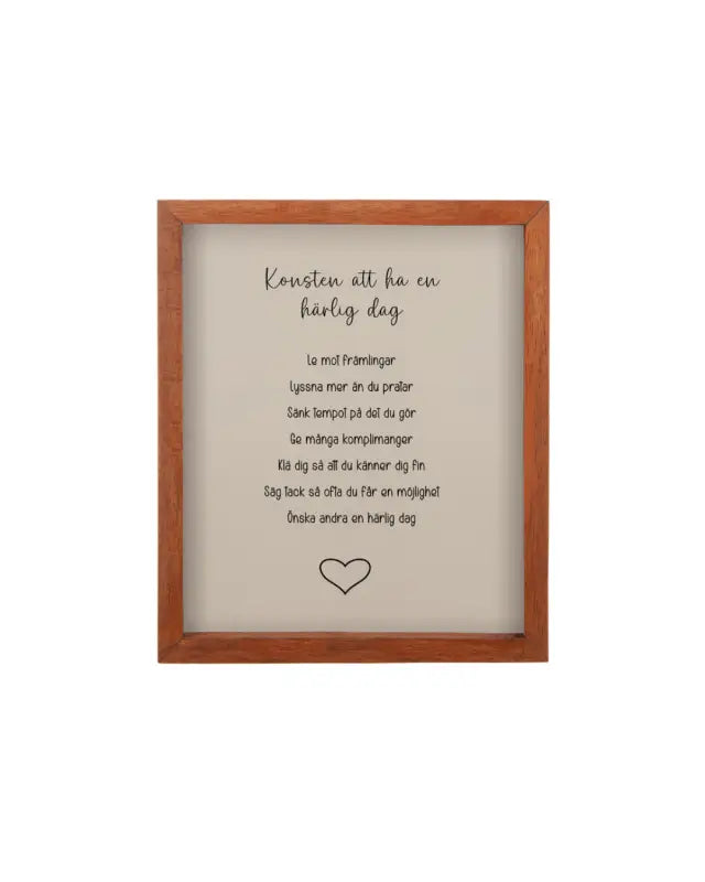 DD Trätavla ’Härlig dag’ - Tavla