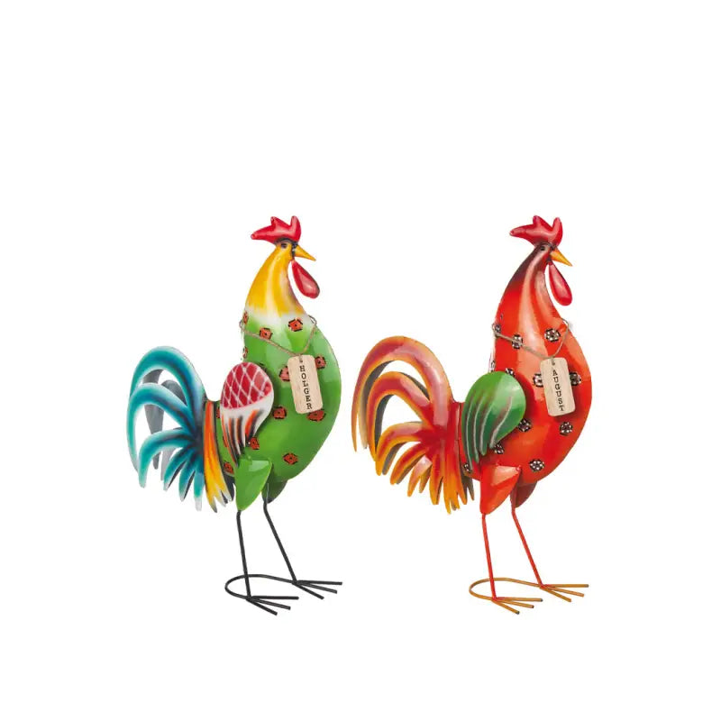 DD Tupp August i hamrad plåt 40 cm röd - Dekoration