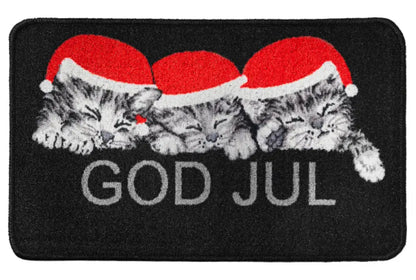 Dörrmatta Katt med Luva 45x75 cm - Dörrmatta