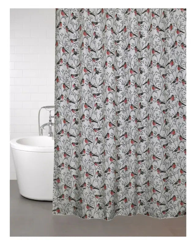 Domherre duschdraperi 180x200cm digital grå - Dusch