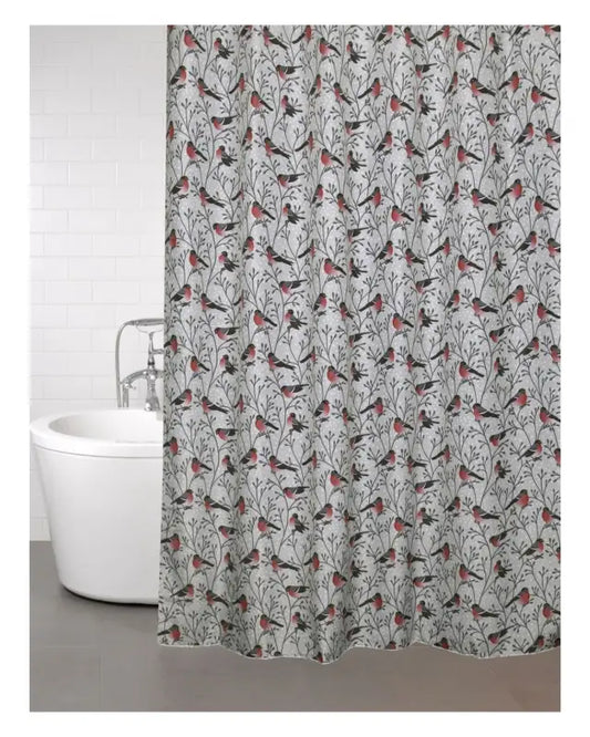 Domherre duschdraperi 180x200cm digital grå - Dusch