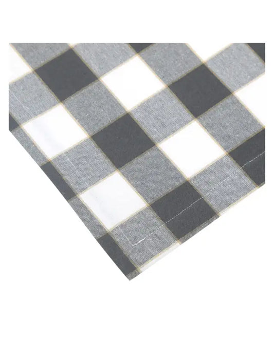 Duk Ted 140x250 cm mörkgrå/sand/vit - Textil