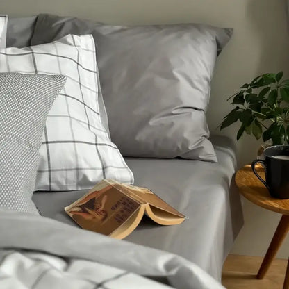 ECO-Underlakan Satin 180x260 cm grå - Underlakan