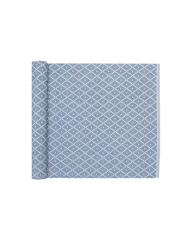 Ella Löpare 14x140cm gråblå/ vit - Textil