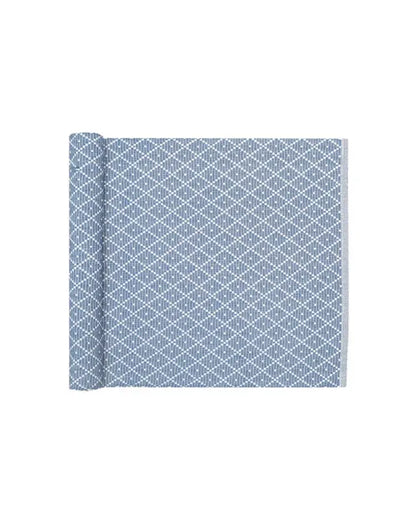 Ella Löpare 14x140cm gråblå/ vit - Textil