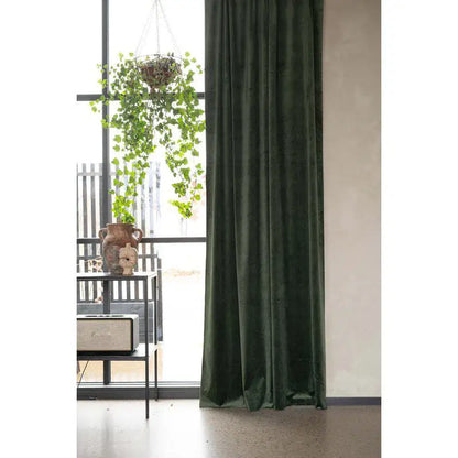 Esther längder sammet mörkgrön 250 - Gardinlängder