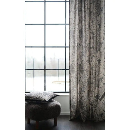 Farah multibandslängder svart 2-pack 140x250 cm - Gardiner