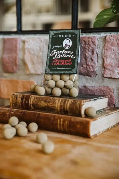 Farfars söt lakrits choklad doppad 150 gram - Lakrits