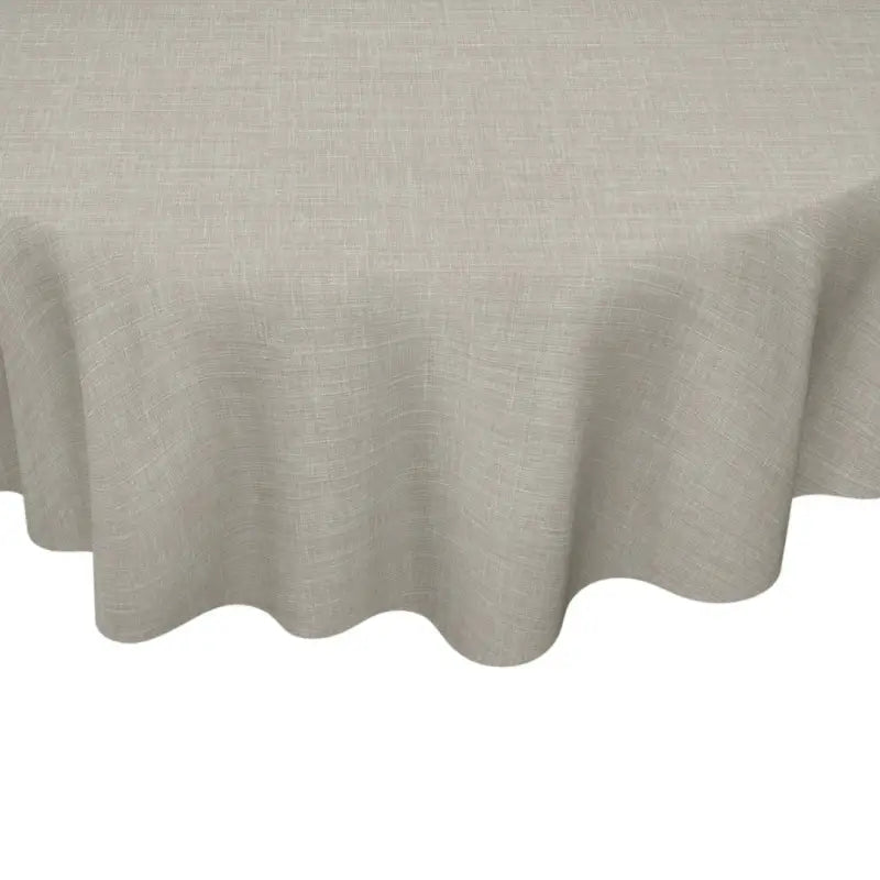 Fia Vaxduk rund linnelook 140cm beige - Duk