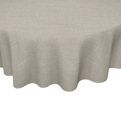 Fia Vaxduk rund linnelook 140cm beige - Duk