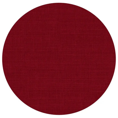 Fia Vaxduk rund linnelook 140cm röd - Duk