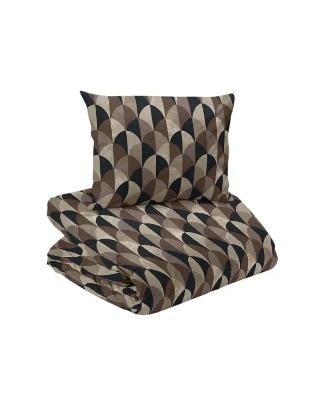 Forth Percale Bäddset 2-dels svart/brun - Textil