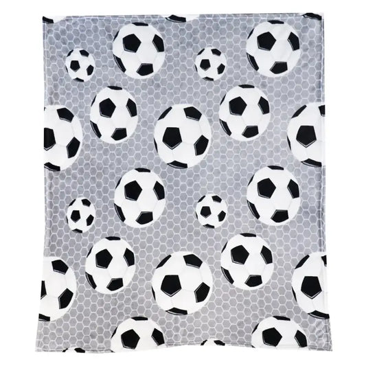 Fotboll Pläd grå - Pläd