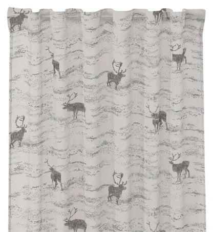 Gardinlängder Fjäll linne 120x250 cm 100% bomull - Gardiner