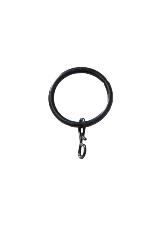 Gardinring 32/38 mm svart 10 st - gardinring