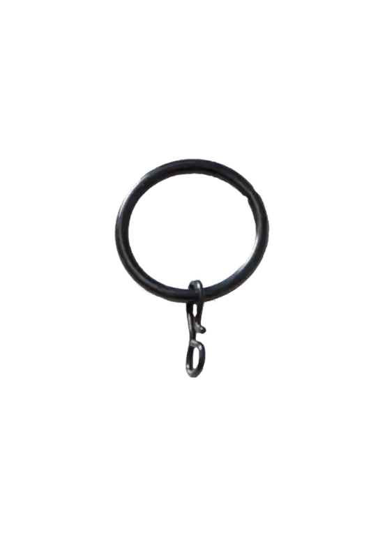 Gardinring 32/38 mm svart 10 st - gardinring