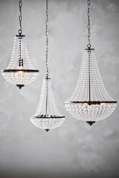 Gränsö kristallkrona 2L Svart - Kristallkrona