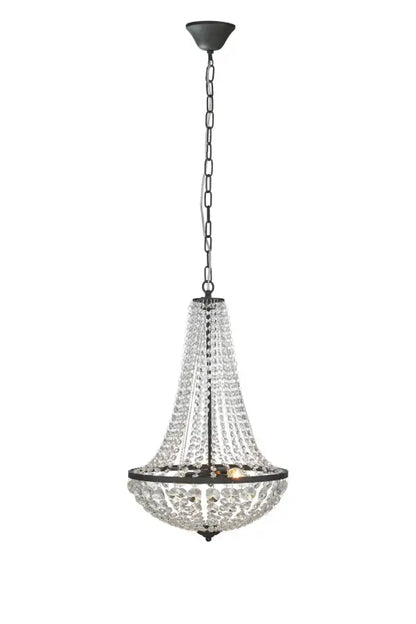 Gränsö kristallkrona 2L Svart - Kristallkrona