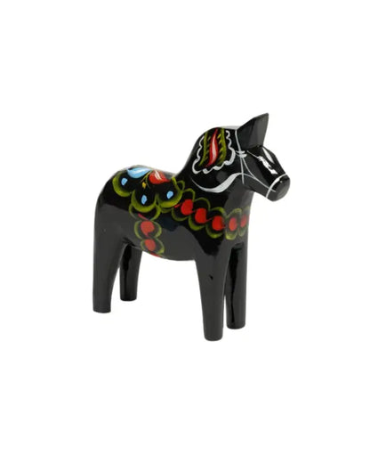 Grannas Dalahäst svart 15 cm - Dalahäst