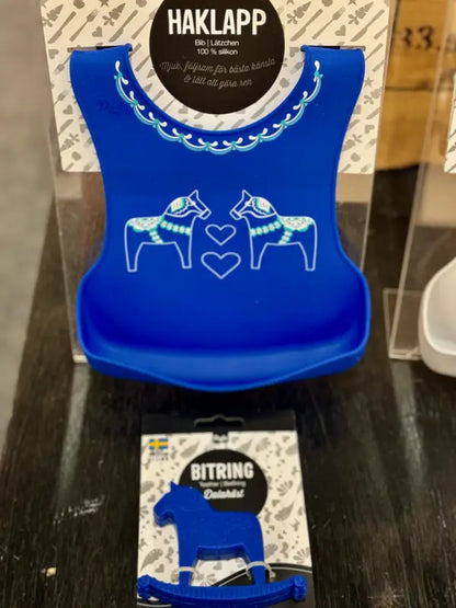 Haklapp Dalahäst leksandsblå - Haklapp