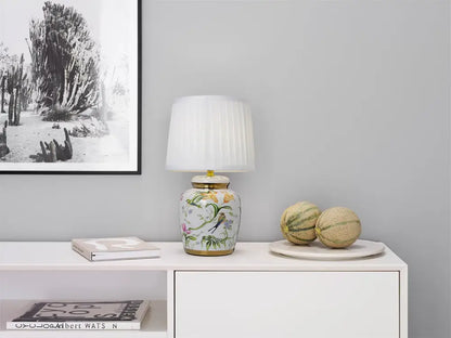 Handmålad bordslampa Klassisk Grön - Bordslampa