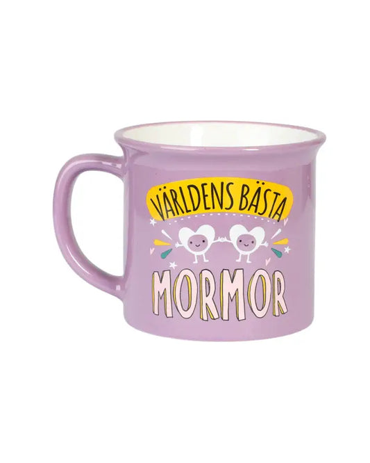 Happy mugg Världens bästa Mormor Mugg