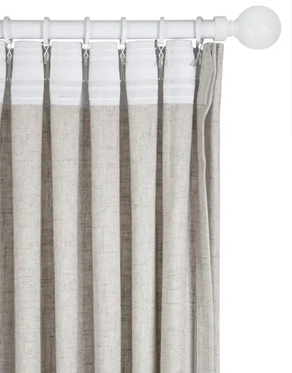 Hasta Glidkrok 2-finger 10 st - gardinfästen