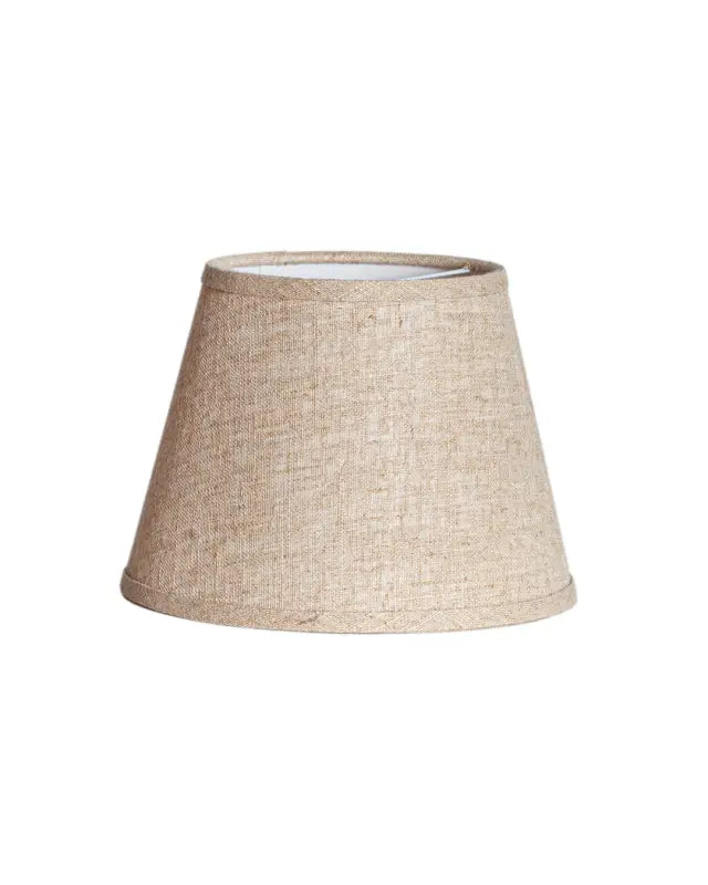 Hedda Skärm i linne 13x20 cm beige rund - Belysning