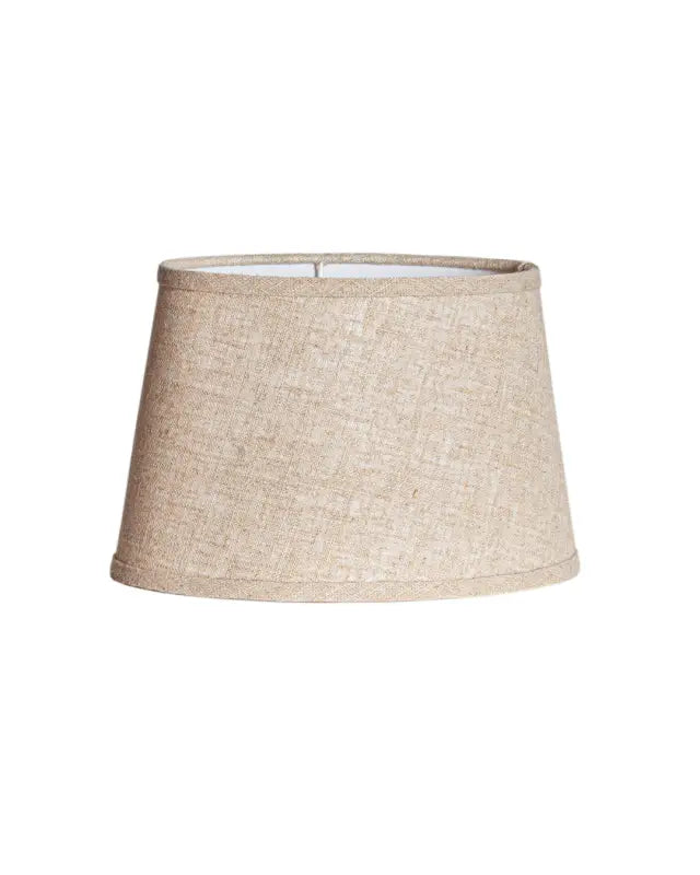 Hedda Skärm i linne 20x25 cm beige oval - Lampskärm