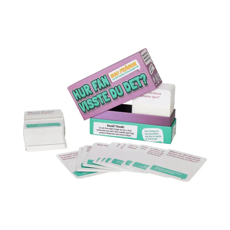 Hur Fan Visste Du Det? - Familjespel