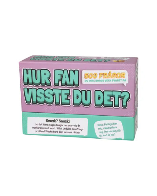 Hur Fan Visste Du Det? - Familjespel