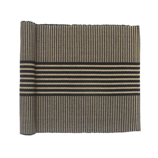Isa löpare 45x140 sand/svart - Bordslöpare