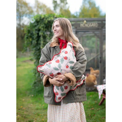 Jordgubbe kuddfodral 45x45 cm rosa - Sommar