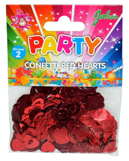 Konfetti hjärtan röd - Konfetti