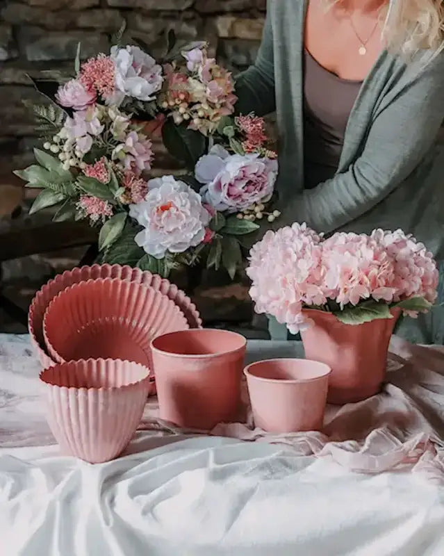 Konstväxt Hortensia Ljusrosa 50 cm - Inredning