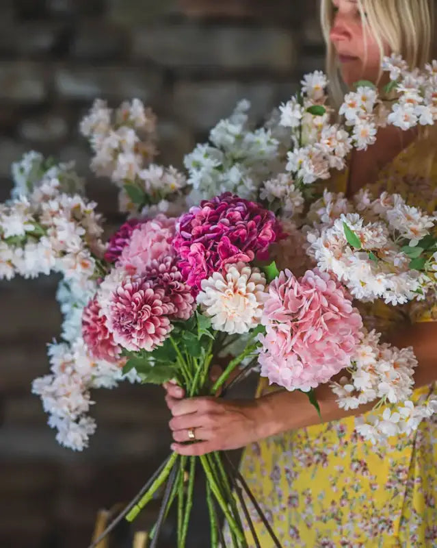Konstväxt Hortensia Ljusrosa 50 cm - Inredning