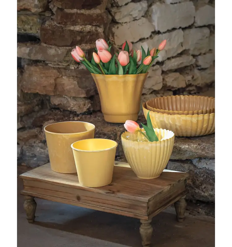 Kruka Flounce Gul - Kruka