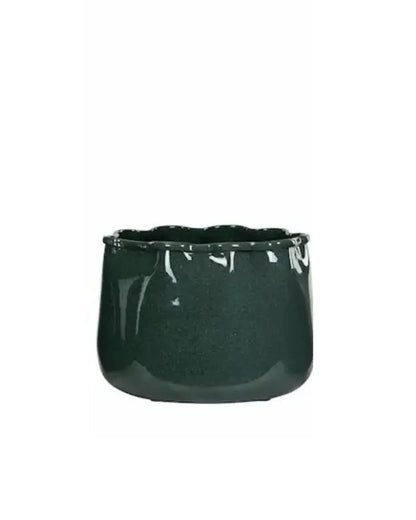 Kruka Plisse Emalj Callow Medium - Kruka