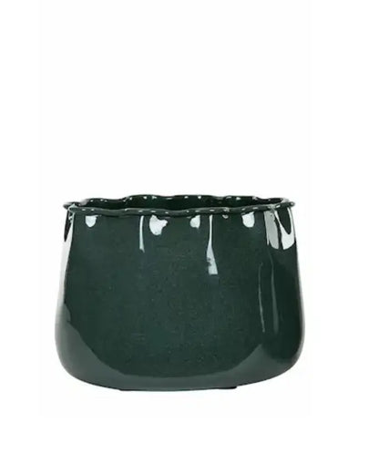 Kruka Plisse Emalj Callow Stor - Kruka