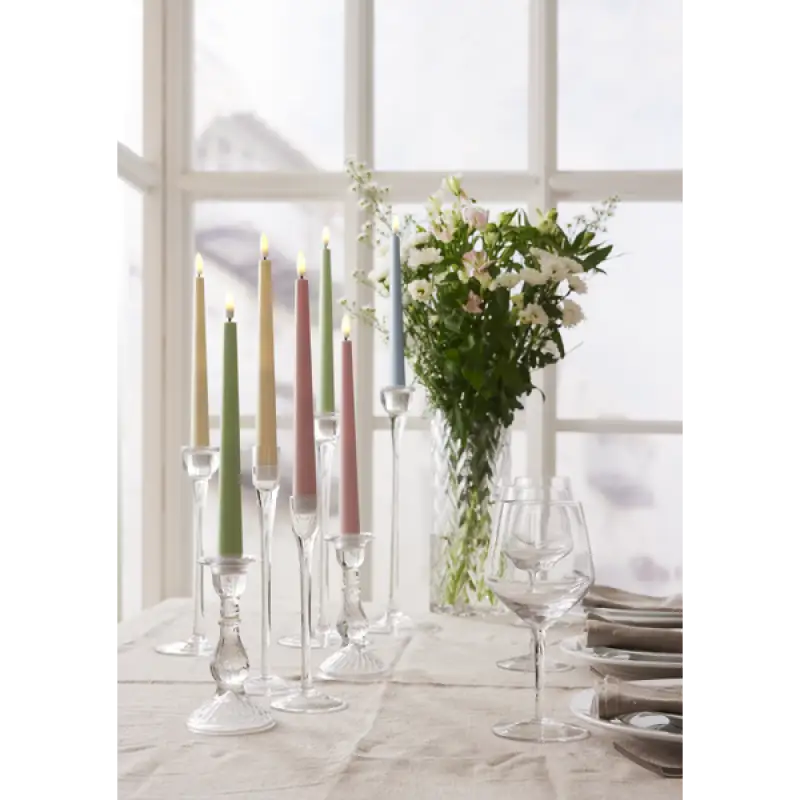 LED Antikljus 2-pack Flamme Grön - LED ljus