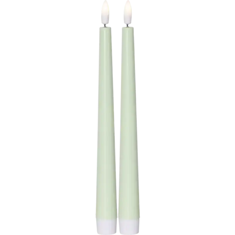 LED Antikljus 2-pack Flamme Grön - LED ljus