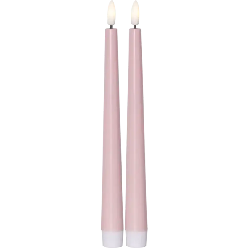 LED Antikljus 2-pack Flamme Rosa - LED ljus