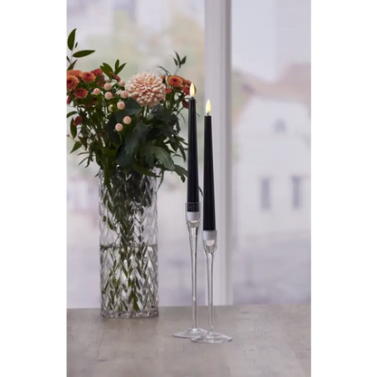 LED Antikljus 2-pack svart 26 cm - Antikljus