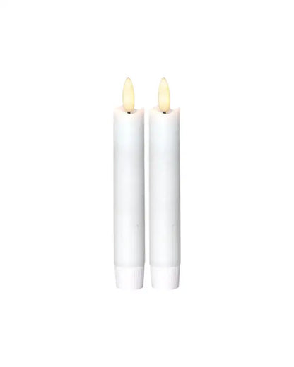 LED Antikljus Flamme Korta 2-pack 15 cm vit - Antikljus
